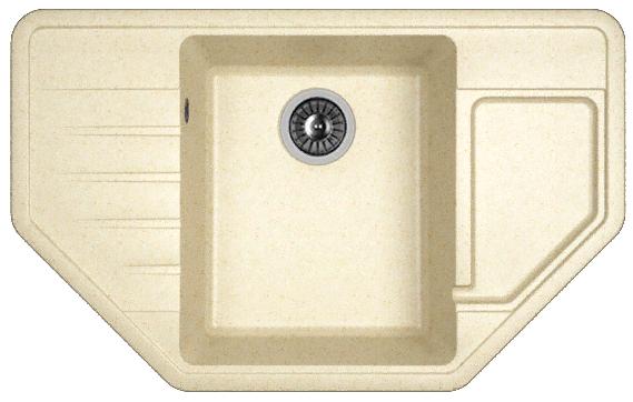 Мойка кухонная из литьевого мрамора Dr. Gans РИО 25.080.C0800.403 80*50 см. латте