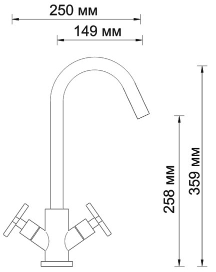 Смеситель WasserKRAFT WESER 7847 для кухонной мойки 