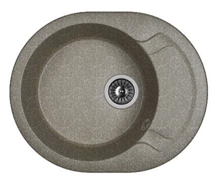 Мойка кухонная из литьевого мрамора Dr. Gans БЕРТА 580 25.040.B0580.407 58*47 см. черный