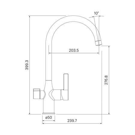 Смеситель IDDIS PURE PURSBFJi05 для кухонной мойки 