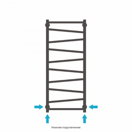 Полотенцесушитель водяной Сунержа СИРОККО 00-0253-1060 1000х600 