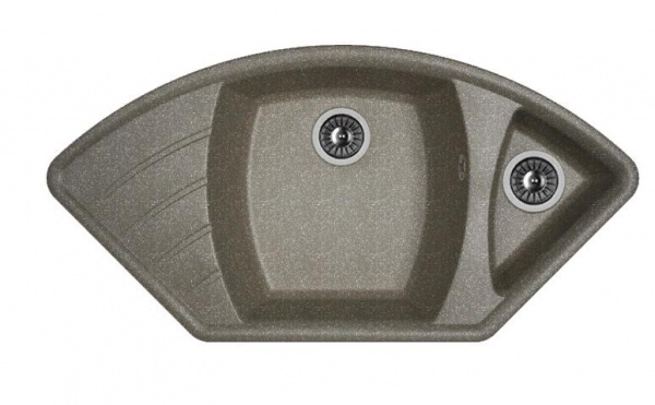 Мойка кухонная из литьевого мрамора Dr. Gans ГАБИ 25.050.E1015.407 101,5*51 см. черный
