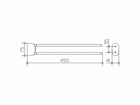 Полотенцедержатель Keuco ELEGANCE 11618 010000  