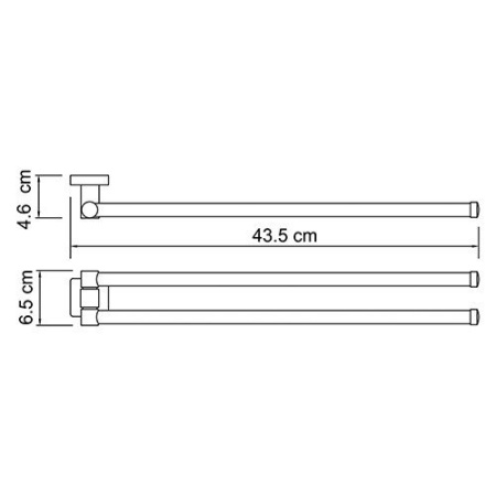 Полотенцедержатель WasserKRAFT LIPPE K-6531  