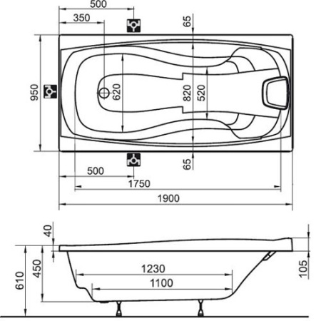 Ванна акриловая Ravak XXL C091000000  