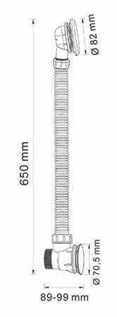 Сифон для ванны WasserKRAFT  A055  