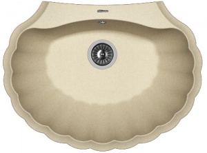 Мойка кухонная керамогранитная Florentina ГРЕБЕШОК 20.345.E0695.104 69,5*52,5 см. бежевый