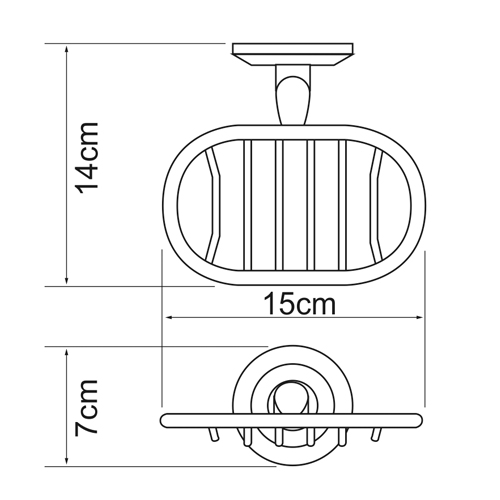 Мыльница навесная WasserKRAFT RHEIN K-6269  