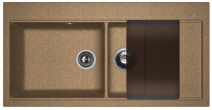 Мойка кухонная керамогранитная Florentina РОССАНА 20.335.E1000.105 100*51 см. коричневый