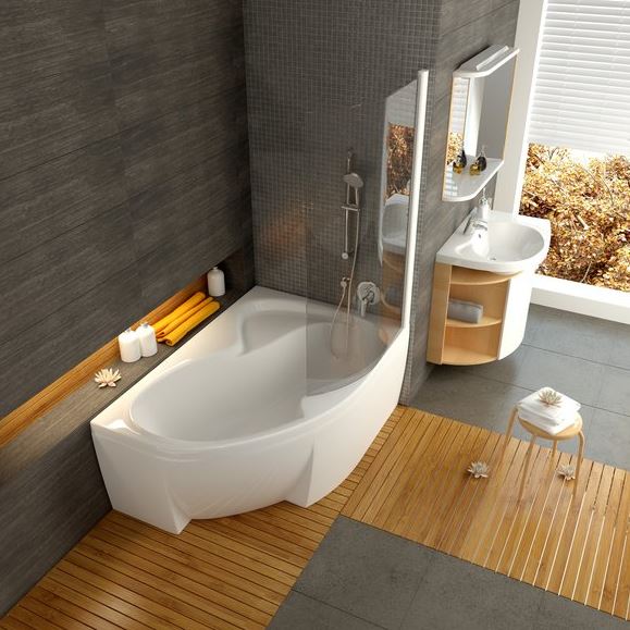 Ванна акриловая Ravak ROSA II C4210P0000 170x105 см. правая 