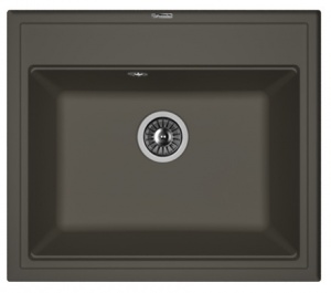 Мойка кухонная керамогранитная Florentina ЛИПСИ 600 20.120.D0600.302 60*51 см. антрацит