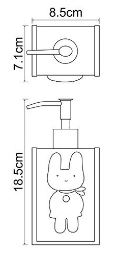 Дозатор жидкого мыла настольный WasserKRAFT AMMER K-6499   Дозатор жидкого мыла настольный WasserKRAFT AMMER K-6499