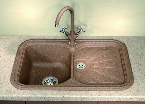 Мойка кухонная керамогранитная Florentina КРИТ 780 20.170.D0780.305 78*51 см. грей