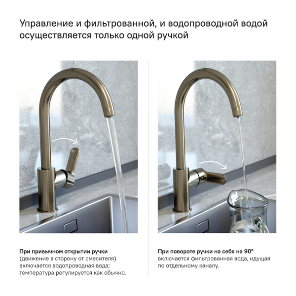 Смеситель IDDIS CUBA CUBBNFJi05 для кухонной мойки  Смеситель IDDIS CUBA CUBBNFJi05 для кухонной мойки