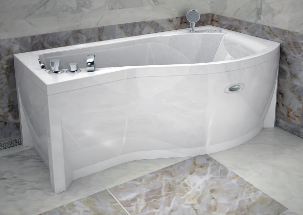 Ванна акриловая Vannesa МИРАНДА  168x95 см. правая 