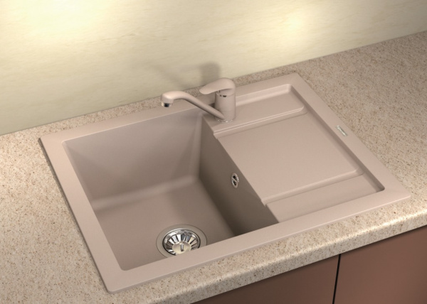 Мойка кухонная керамогранитная Florentina ЛИПСИ 660 20.155.C0660.302 66*51 см. антрацит