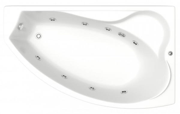 Ванна акриловая BAS НИКОЛЬ В 00028 170x102 см. правая 