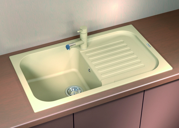 Мойка кухонная керамогранитная Florentina АРОНА 860 20.225.D0860.202 86*51 см. шампань