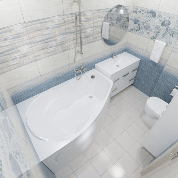 Ванна акриловая Triton БРИЗ  150x95 см. правая  Ванна акриловая Triton БРИЗ  150x95 см. правая