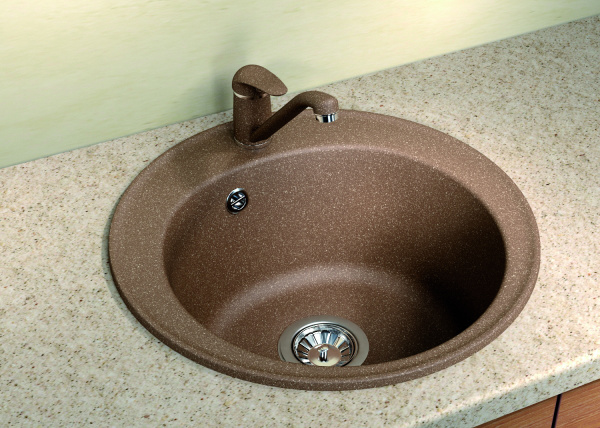 Мойка кухонная керамогранитная Florentina НИКОСИЯ 20.135.B0510.305 51*51 см. грей