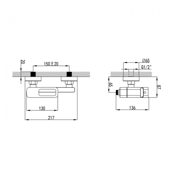 Смеситель IDDIS SLIDE SLIBL00i02 для ванны и душа  Смеситель IDDIS SLIDE SLIBL00i02 для ванны и душа